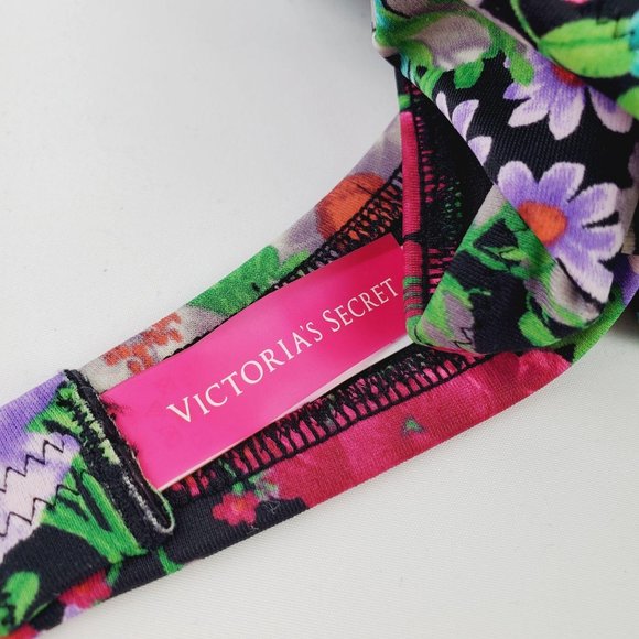 Victoria's Secret Floral Lace-up Two Piece Bikini - Picture 11 of 13